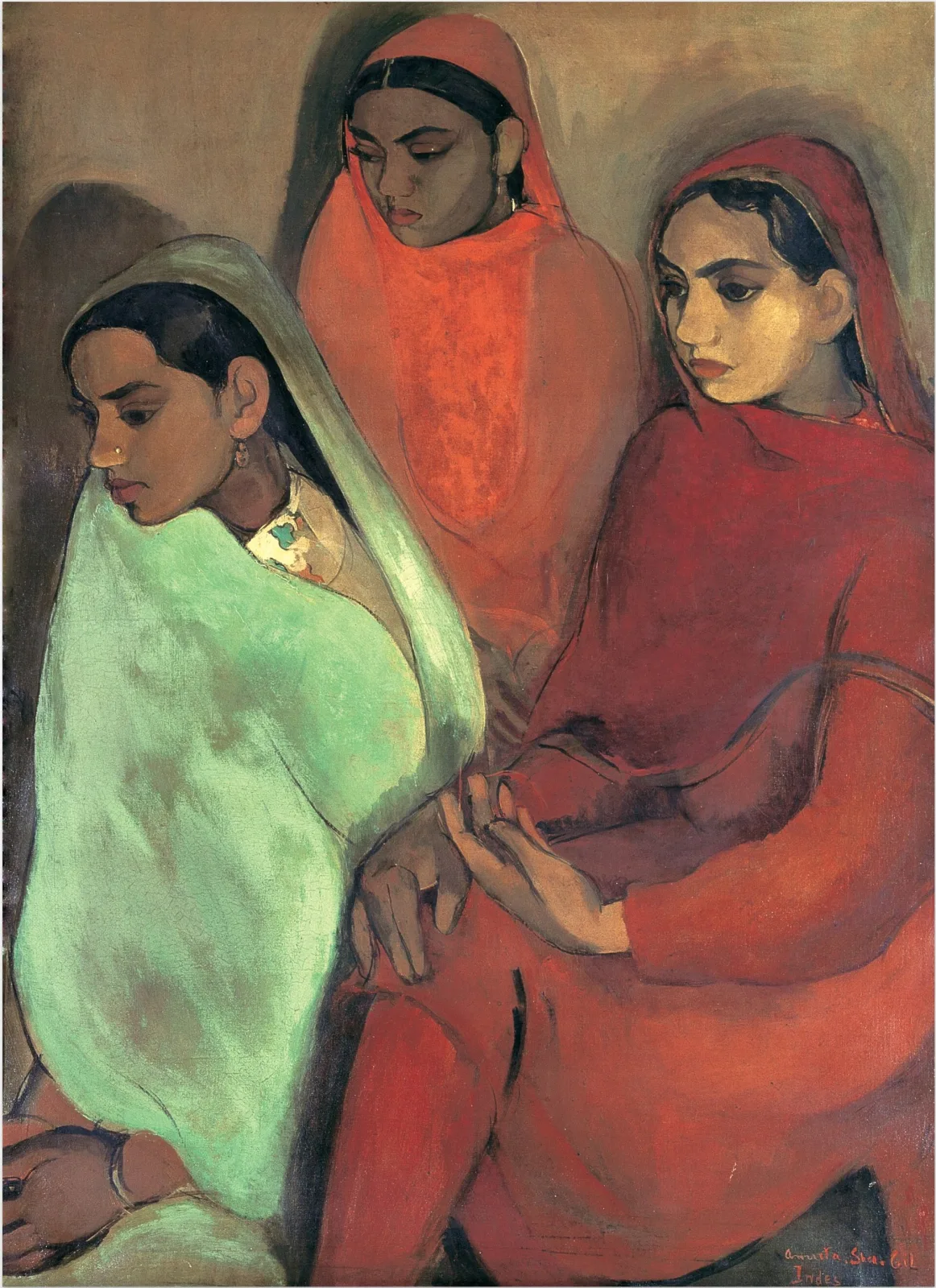 Amrita Sher-Gil Group of Three Girls