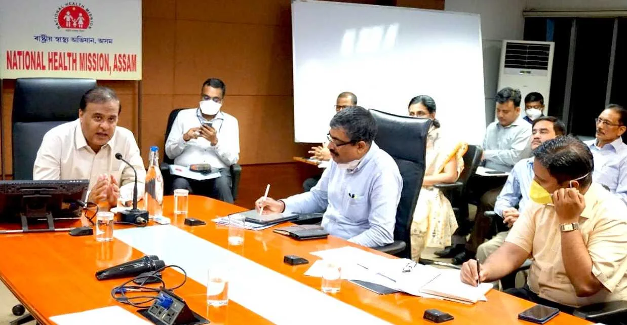Covid-19 pandemic emergency response meeting in Assam chaired by the Assam Health Minister: Himanta Biswa Sarma