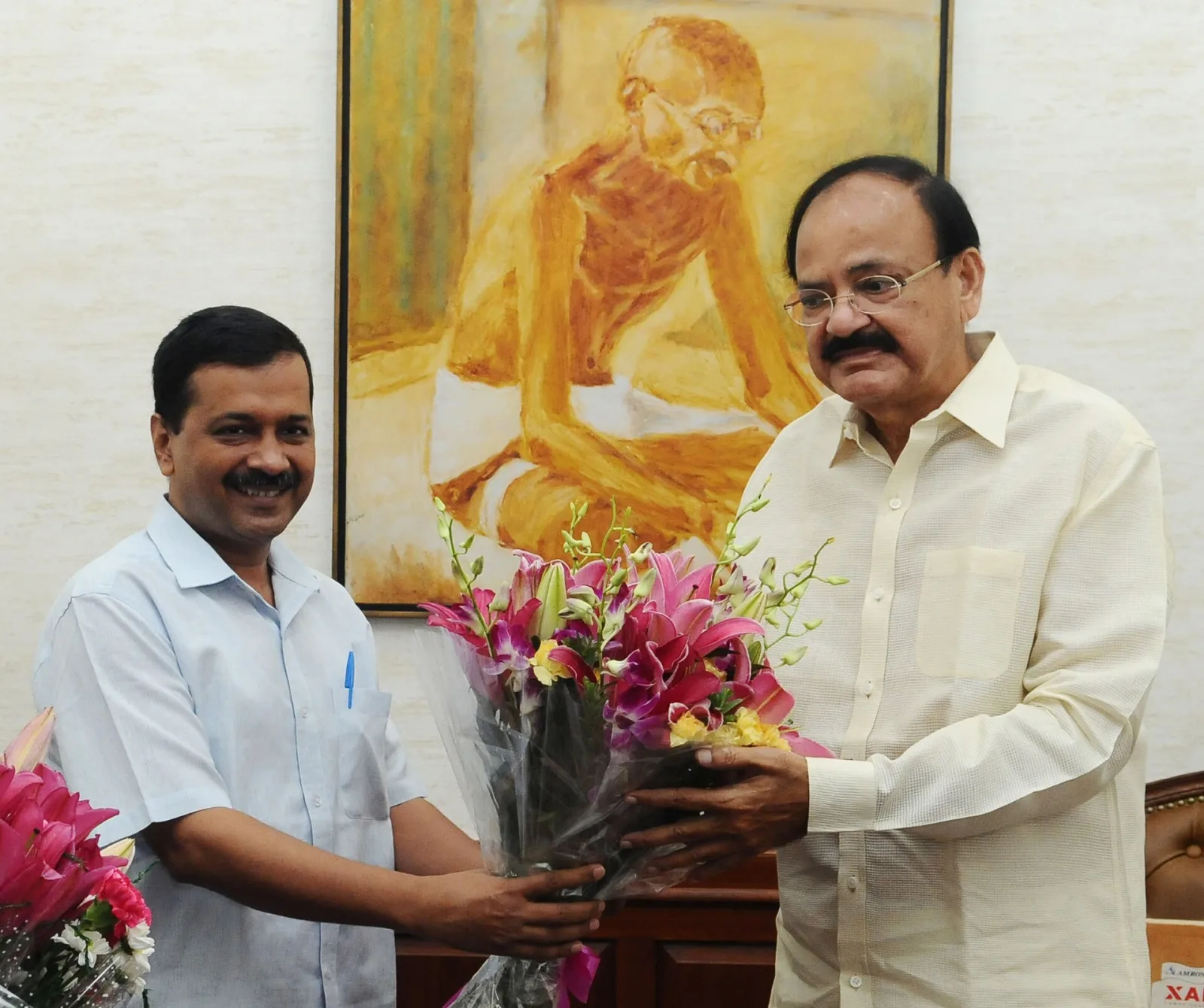 The Chief Minister of Delhi, Shri Arvind Kejriwal calling on the Vice President, Shri M. Venkaiah Naidu, in New Delhi on September 02, 2017.