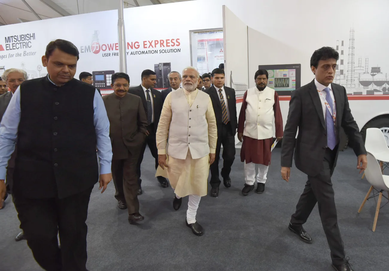 The Prime Minister, Shri Narendra Modi at the Magnetic Maharashtra Convergence – 2018, in Mumbai, Maharashtra