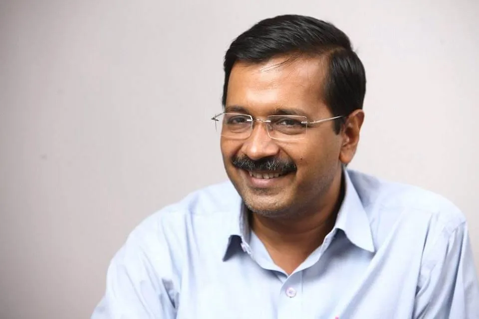 Arvind Kejriwal smiling