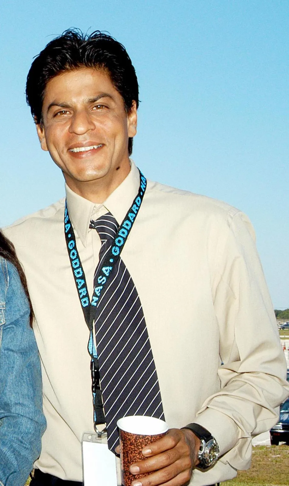 Shahrukh Khan during filming at Kennedy Space Center